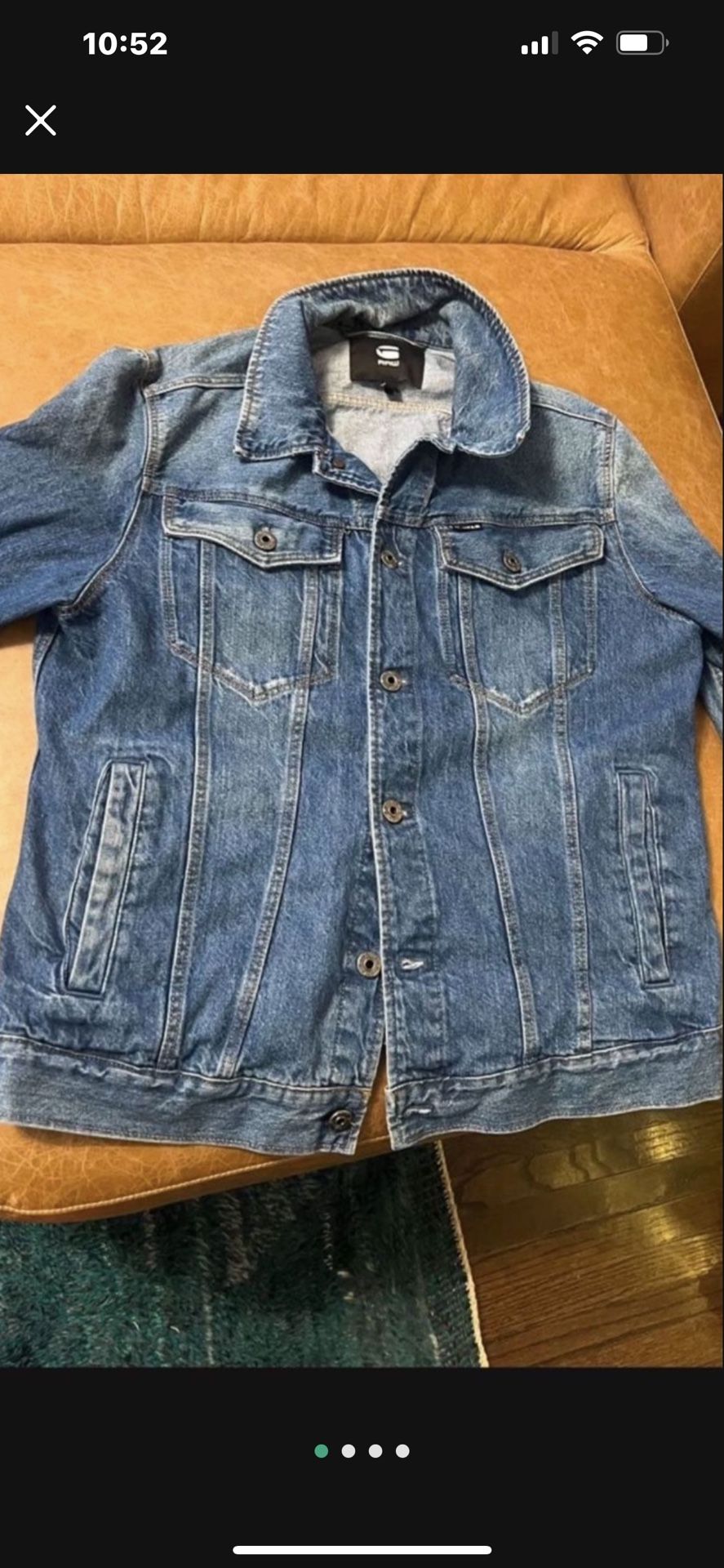 Mens GSTAR Size Large Denim Jacket 45$