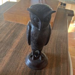 Brass Owl Statue