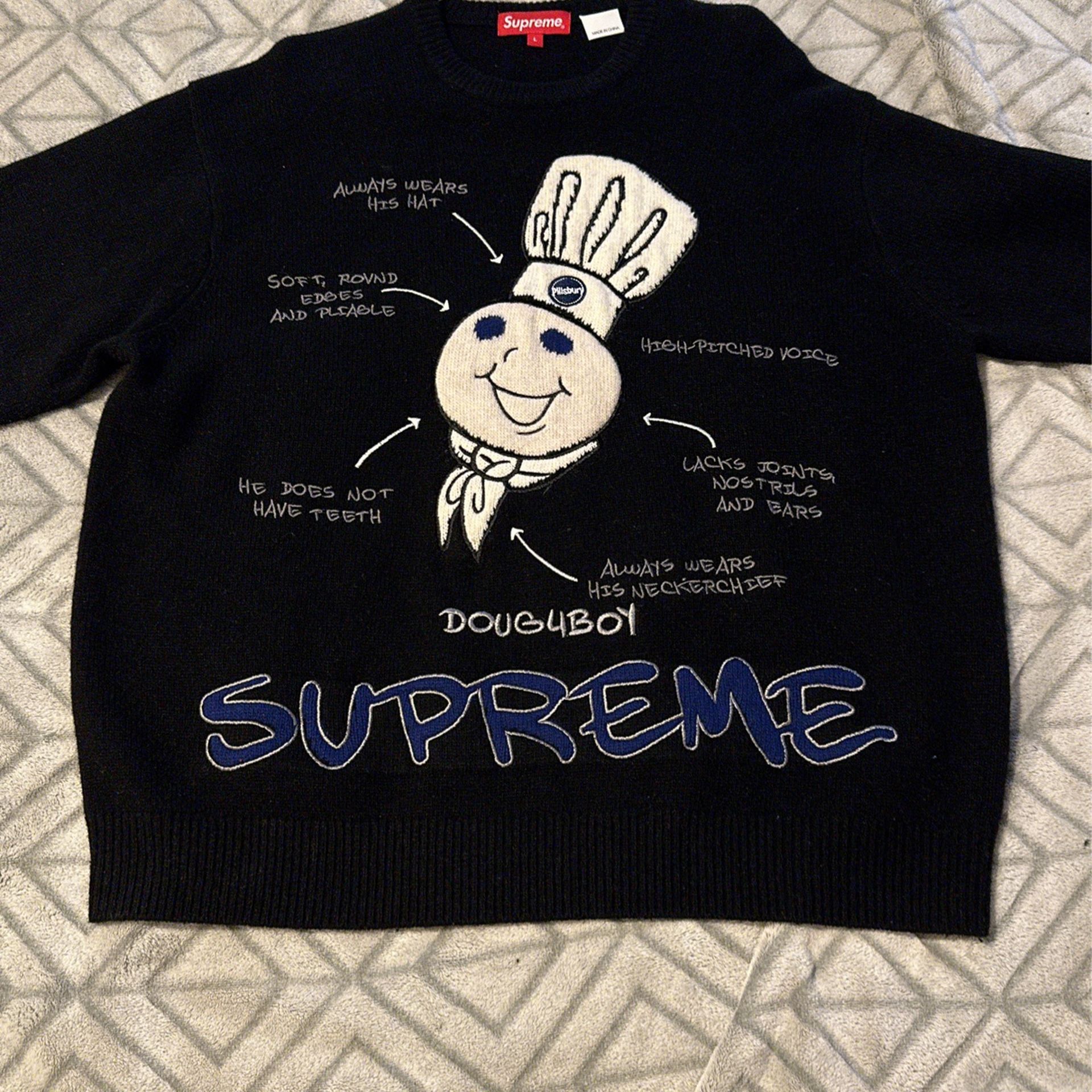 Supreme Doughboy Sweater Size Large