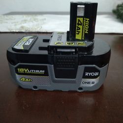 Ryobi 18v 4 Ah Battery 