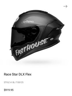 BELL Race Star DLX Fasthouse Street Punk Matte Black SIZE S with CARDO mount.