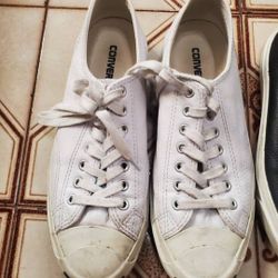 Mens Converse Leather Sneakers Size 9