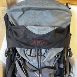 Osprey Black and Gray Backpack 