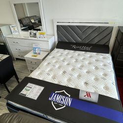 Beautiful White Colby Queen Bed Set!$799!*SAME DAY DELIVERY*NO CREDIT NEEDED*EASY FINANCING*HUGE SALE*