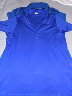 Girls Royal blue dry fit polo