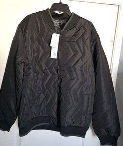 Men's Quilted Jacket XL Black New