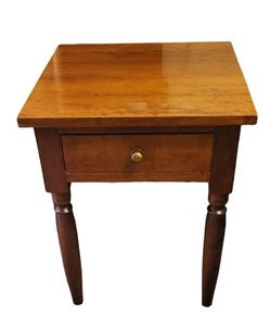 Antique Cherry One Drawer Stand 1860s Era