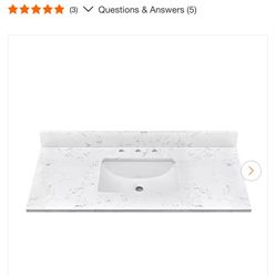 LANDOLT Classic 48 in. W x 22 in.D Engineered Stone Composite White Rectangular Single Sink Bathroom Vanity Top in White Carrara