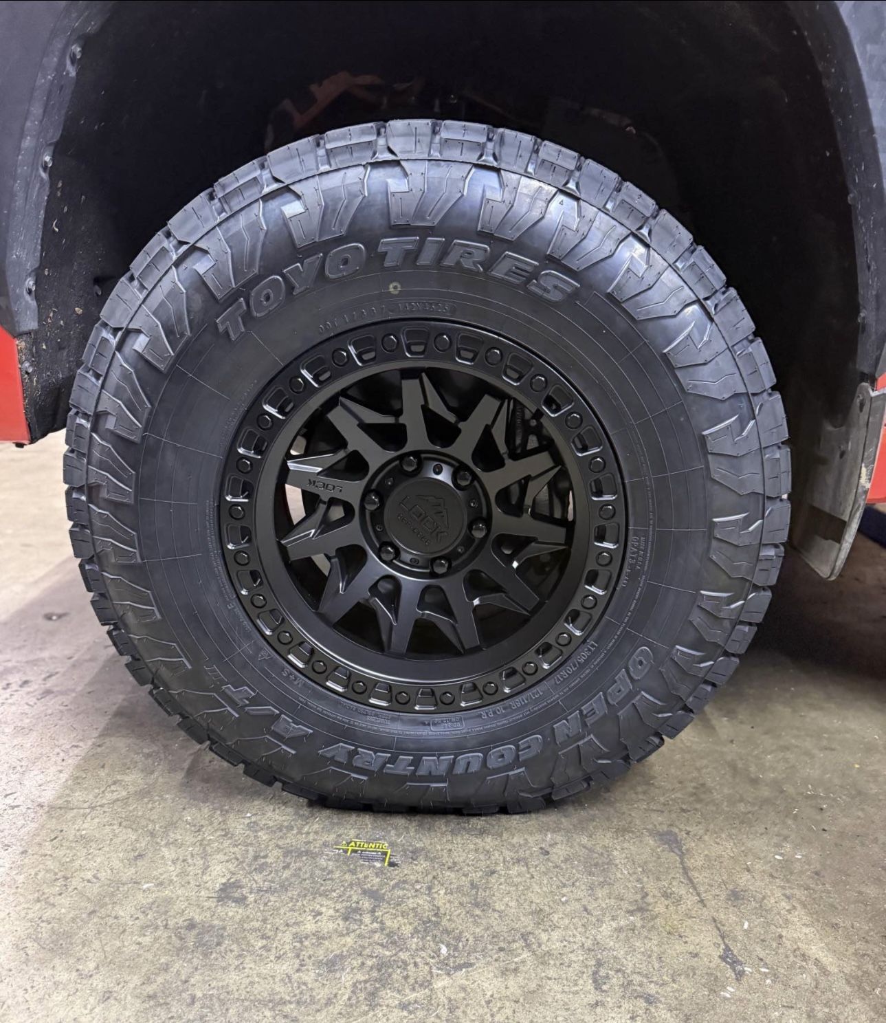 Lock Off-Road Lunatic Matte Black 305/70R17 Toyo Open Country ATIII Tires Package Deal, WE FINANCE