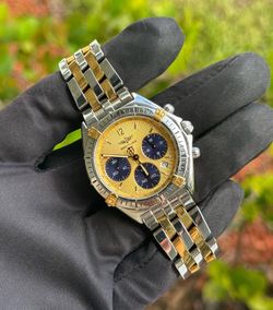 Breitling Sextant Chronograph B55047 Two tone bracelet gold/purple rare dial stainless steel/gold bezel 36mm Watch appraisal