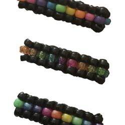 3 NEON LADDER BRACELETS 