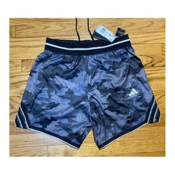 adidas Crazylite 3-Stripe camo print Basketball loose fit Shorts Men’s sz M NEW!