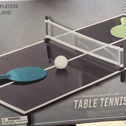 Wooden Table Tennis Tabletop Game 30in X 15in NEW - OPEN BOX - See My Other Items 😀