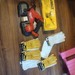DeWalt Cord Grinder Milwaukee Tool Plus 6 Pairs Of Gloves