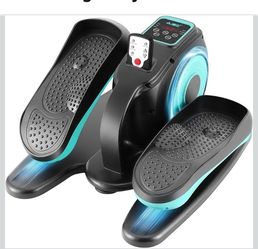 Elliptical Machine Under Desk Ellipse Leg Exerciser for Elderly Adults Adjustable Speed Elliptical Trainer with Remote Control Sitting Pedal Exerciser
