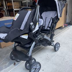 Baby Trend Sit And Stand Stroller Double Plus Click In Car Seats