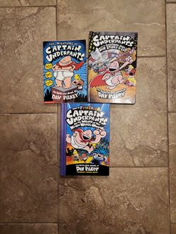 3 Pack of Captain Undepants Books.
