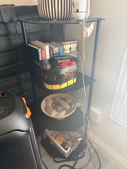 Corner glass shelves
