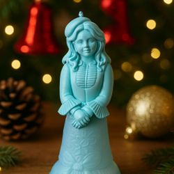 Avon USA 1970s Empty Figural Joyous Bell Charisma Cologne Decanter, 5.25”