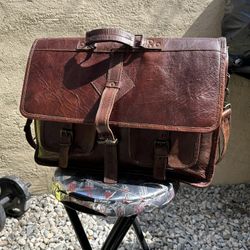 Leather Messenger Bag