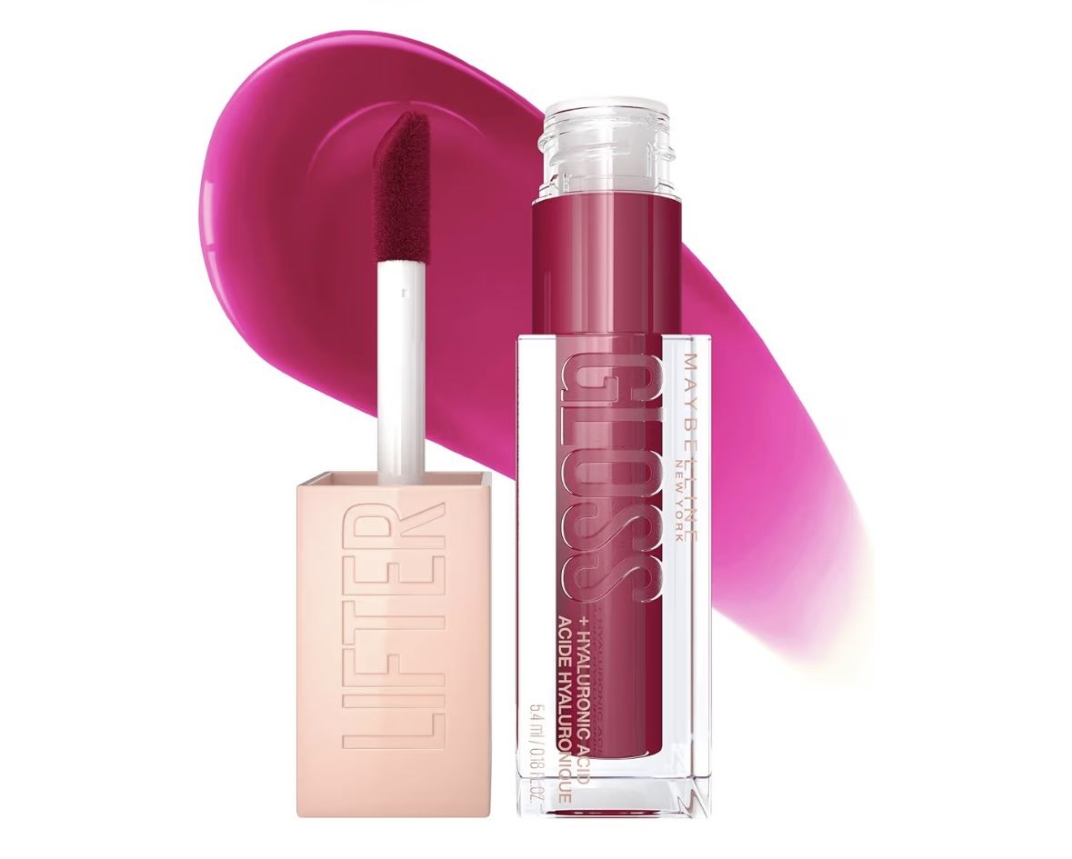Maybelline New York Lifter Gloss Hydrating Lip Gloss with Hyaluronic Acid, Taffy 2ct