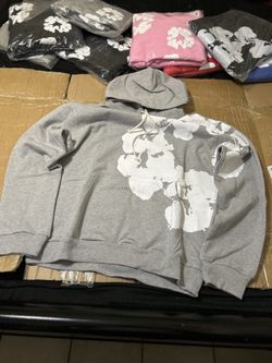 Denim Tears Big Cotton Wreath Sweatshirt - Grey