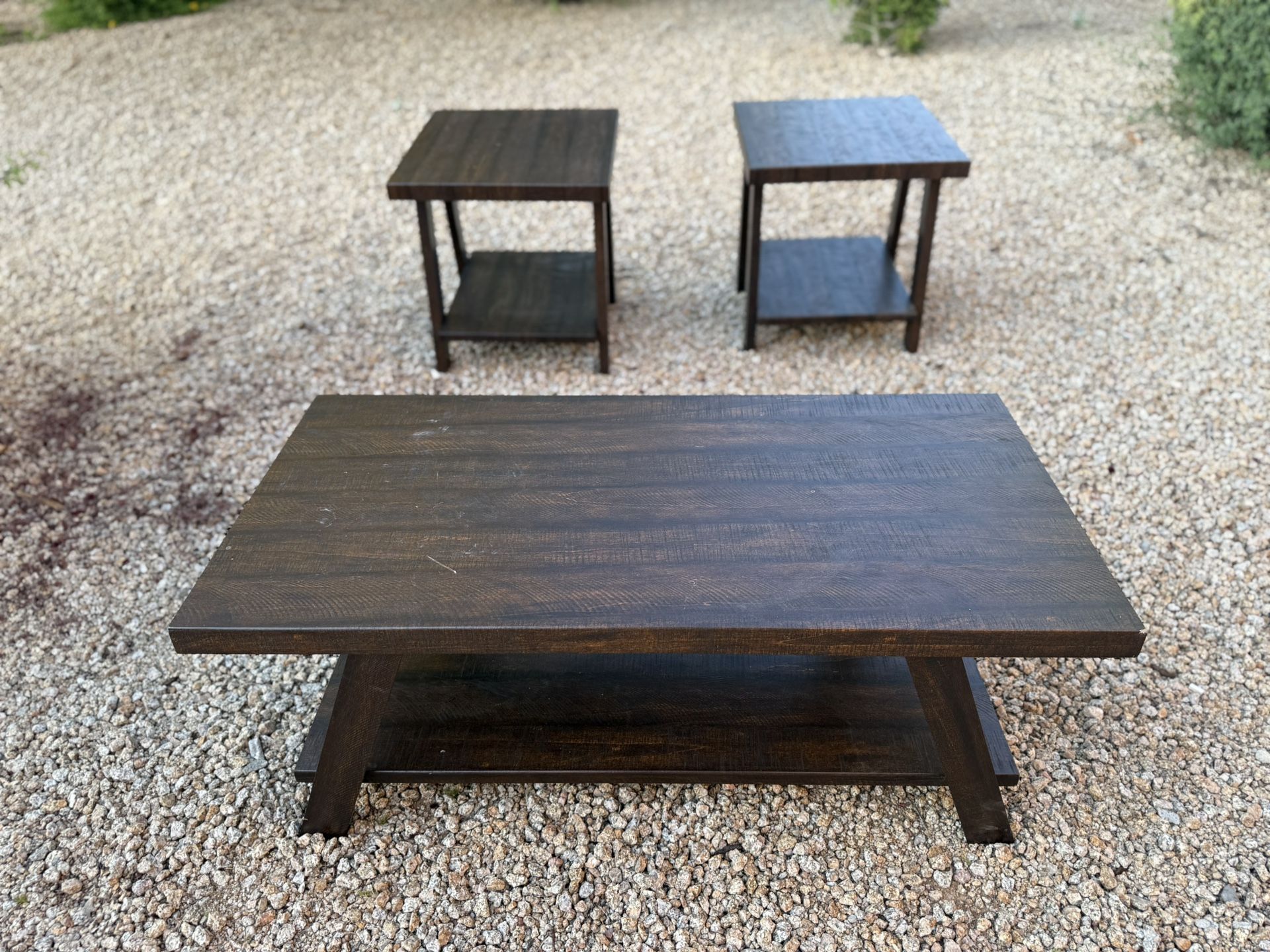 Premium Wood Coffee Table And end table