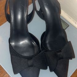 Black Bow Tie Heels 