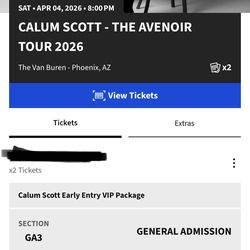 Calum Scott VIP Tickets
