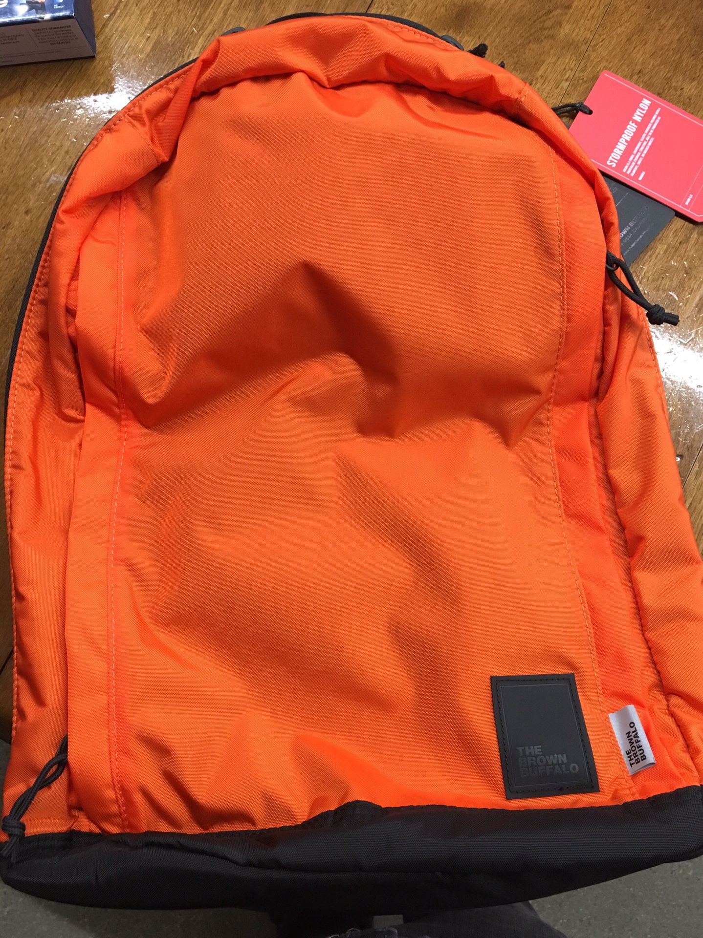 NEW! Brown Buffalo Conceal Backpack StormProof Nylon Orange Sale in Garden CA -