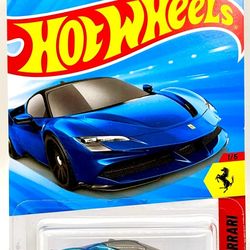 HOT WHEELS FERRARI SR90 STRADALE BLUE