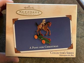 New vintage A Pony For Christmas  Hallmark Keepsake Ornament Collector Series tree decoration