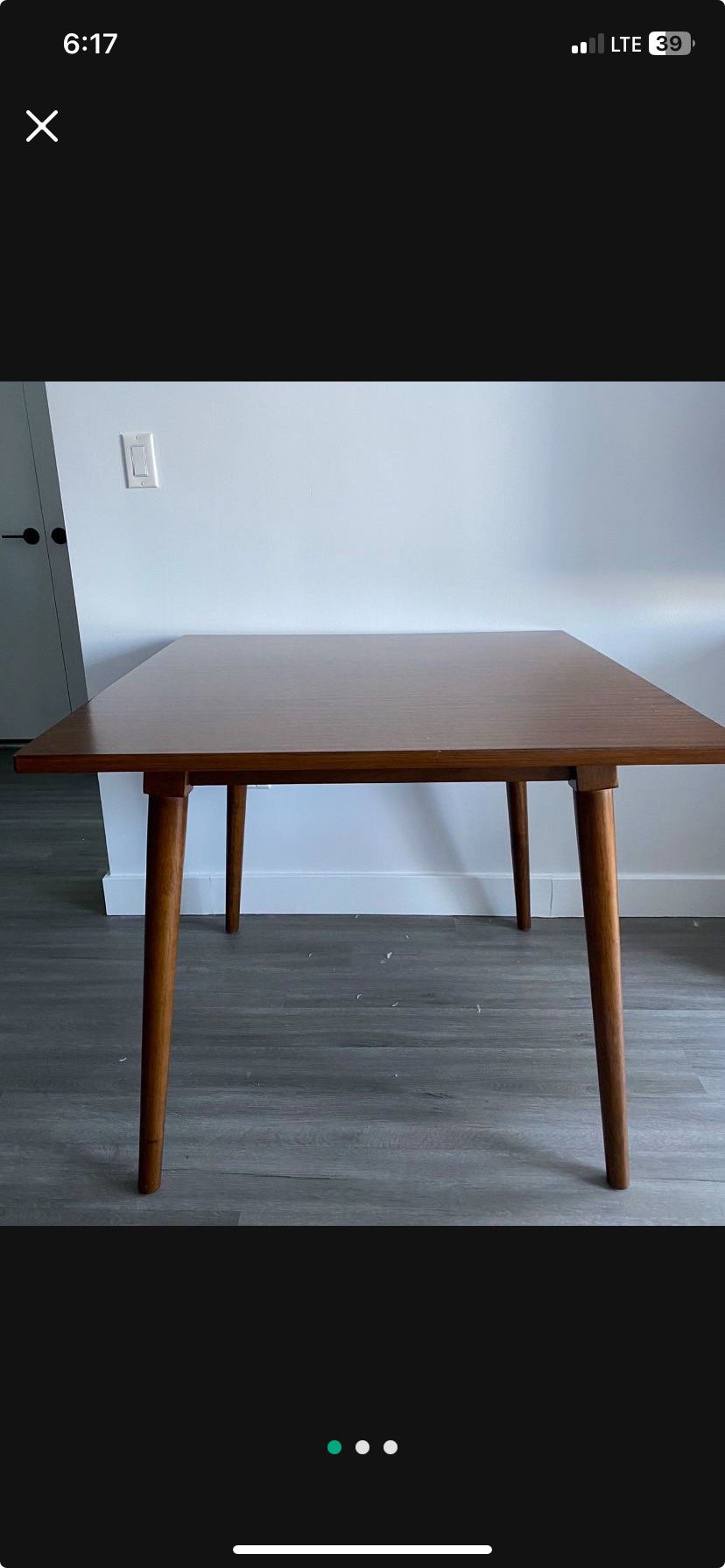 Solid Wood Square Table