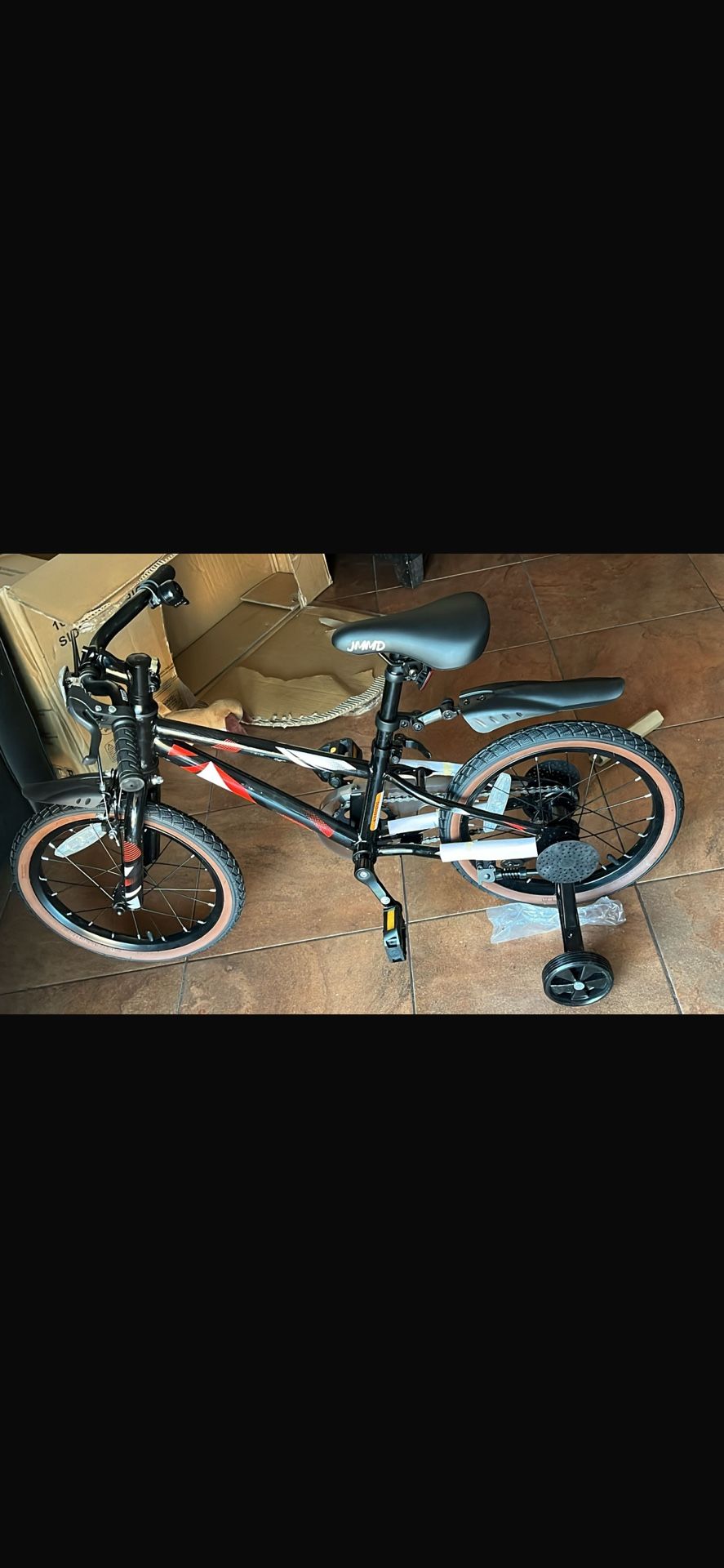 JMMD Boys Bike Ages 7-12 Years Old, Kids Bike for Toddlers with Basket & Training Wheels,14-18Inch Kids