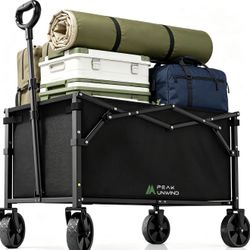 Brand New Folding Wagon Cart – 220LBS Heavy Duty, All-Terrain Wheels