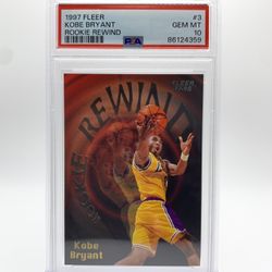 Kobe Bryant 1997 Fleer Rookie Rewind PSA 10 GEM MINT