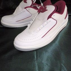 Air Jordan 2 Retro Low Top Cherrywood Edition White Sneakers Retro Trainers Men