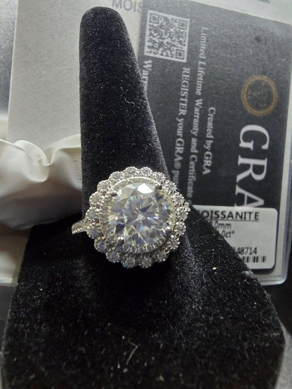 3ct Moissanite Diamond Ring