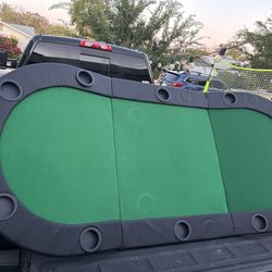 New Folding Poker Table Top Texas Hold-em