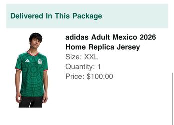 Addidas adult Mexico jersey xxl