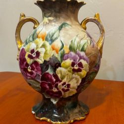 Antique S.E.W.L. 1901 Double Handed Vase 9”H