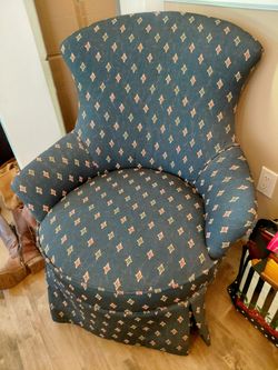 Chair and footstool