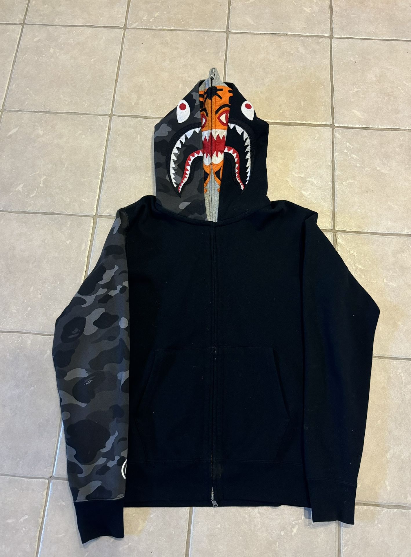 Bathing Ape Double Full Zip up Hoodie 