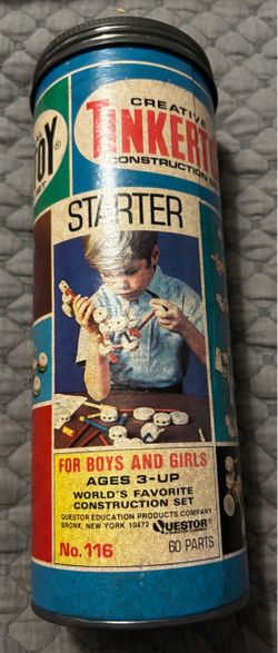Rare Vintage Tinkertoy Construction Set - BENEFITS CHARITY