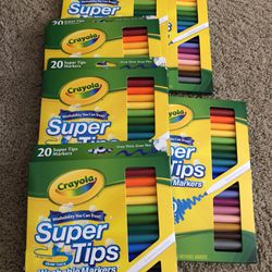 Crayola Super Tips Washable Markers, 20 Count