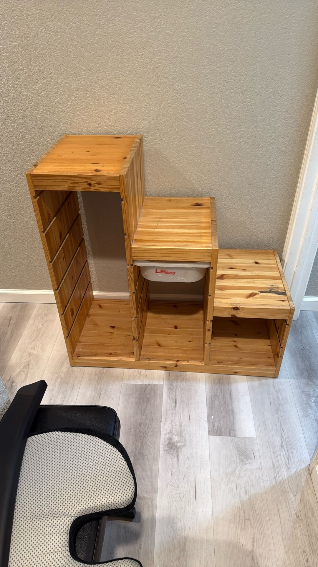 Kids Furniture Toys Storage  TROFAST Frame, light white stained pine, 37x17 3/8x35 7/8