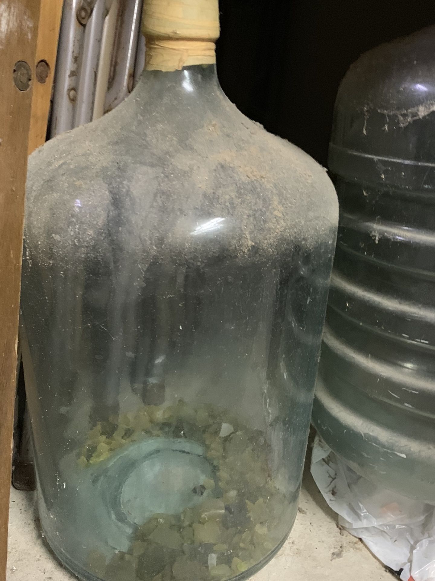 Vintage Blue Glass 5gal Water Bottle