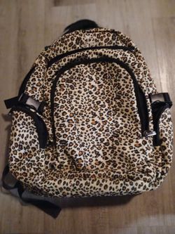 Leopard Print Backpack