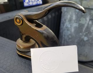 Antique Dept of US Navy paper embossed Seal press