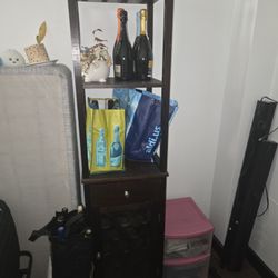 Wood Wine Rack Cabinet